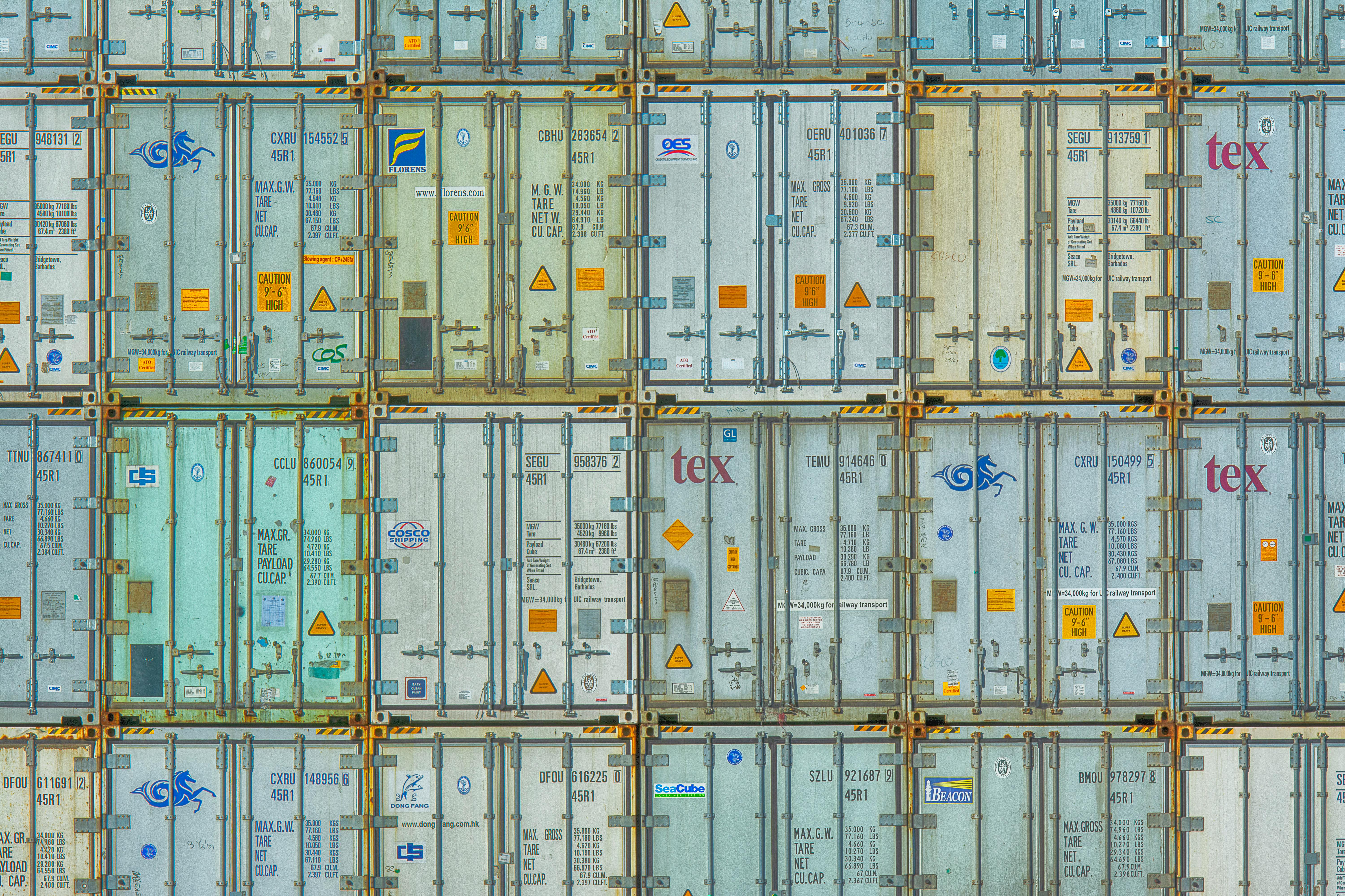 Container yard representing international trade and export compliance