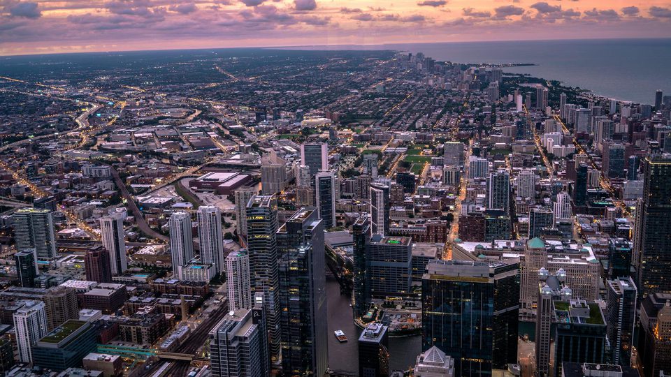 Drone operating above an urban environment used as a lead image for UAV traffic monitoring.